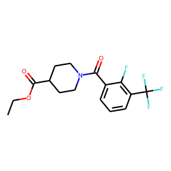 Isonipecotic acid, N-(2-fluoro-3-trifluoromethylbenzoyl)-, ethyl ester