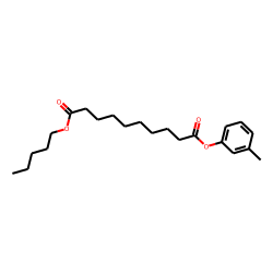 Sebacic acid, 3-methylphenyl pentyl ester
