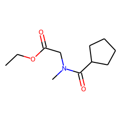 Sarcosine, N-(cyclopentylcarbonyl)-, ethyl ester