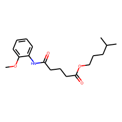 Glutaric acid, monoamide, N-(2-methoxyphenyl)-, isohexyl ester