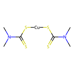 Bis(dimethyldithiocarbamato) copper complex