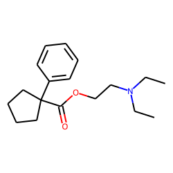 Cyclopentanecarboxylic acid, 1-phenyl-, 2-(diethylamino)ethyl ester