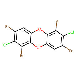 Dibenzodioxin, 1,3,6,8-tetrabromo-, 2,7-dichloro-