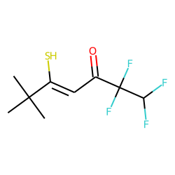 4-Hepten-3-one, 1,1,2,2-tetrafluoro-5-mercapto-6,6-dimethyl-