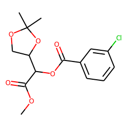 1-(2,2-Dimethyl-1,3-dioxolan-4-yl)-2-methoxy-2-oxoethyl 3-chlorobenzoate