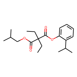 Diethylmalonic acid, isobutyl 2-isopropylphenyl ester