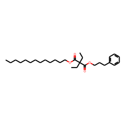 Diethylmalonic acid, 3-phenylpropyl tridecyl ester