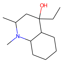 4-Quinolinol, 4-ethyldecahydro-1,2-dimethyl-, (2«alpha»,4«alpha»,4a«alpha»,8a«beta»)-