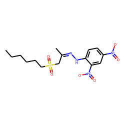 2,4-Dinitrophenylhydrazone of 1-n-hexylsulfonyl-2-propanone