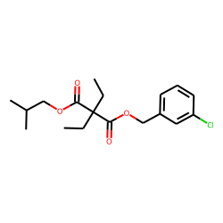 Diethylmalonic acid, 3-chlorobenzyl isobutyl ester