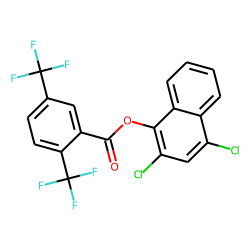 2,5-Di(trifluoromethyl)benzoic acid, 2,4-dichloronaphth-1-yl ester