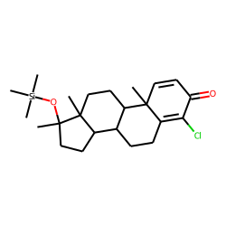 17-epi-4-Chlorodehydromethyltestosterone, 17-TMS