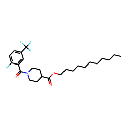 Isonipecotic acid, N-(2-fluoro-5-trifluoromethylbenzoyl)-, undecyl ester