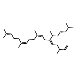 2,6(E),10(E),16-Nonadecatetraene, 2,6,10,14,18-pentamethyl-13-(3-methyl-4-pentenylidene)