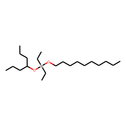 Silane, diethyldecyloxy(4-heptyloxy)-