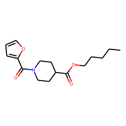 Isonipecotic acid, N-(2-furoyl)-, pentyl ester