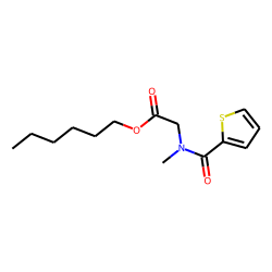 Sarcosine, N-(2-thienylcarbonyl)-, hexyl ester