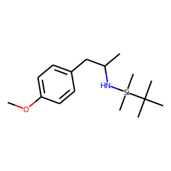 (.+/-.)-p-Methoxyamphetamine, N-(tert-butyldimethylsilyl)-