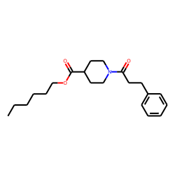 Isonipecotic acid, N-(3-phenylpropionyl)-, hexyl ester