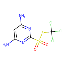 2-Pyrimidinesulfonic acid, 4,6-diaminothio-, s-trichloromethyl ester