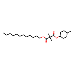 Dimethylmalonic acid, cis-4-methylcyclohexyl dodecyl ester
