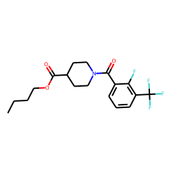 Isonipecotic acid, N-(2-fluoro-3-trifluoromethylbenzoyl)-, butyl ester