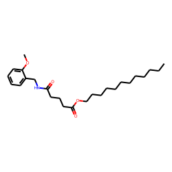 Glutaric acid, monoamide, N-(2-methoxybenzyl)-, dodecyl ester