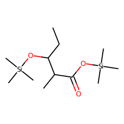2-Methyl-3-hydroxyvaleric acid, diTMS (1)