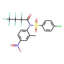 4-Chloro-N-(2-methyl-4-nitrophenyl)-benzenesulfonamide, N-heptafluorobutyryl-