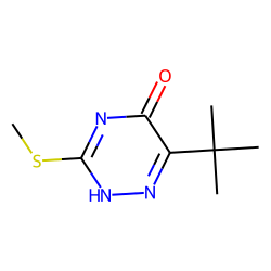 1,2,4-Triazin-5(2H)-one, 6-(1,1-dimethylethyl)-3-(methylthio)-