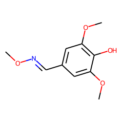 Benzaldehyde, 4-hydroxy-3,5-dimethoxy, O-methyloxime
