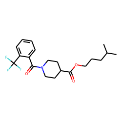 Isonipecotic acid, N-(2-trifluoromethylbenzoyl)-, isohexyl ester