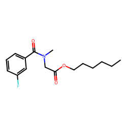 Sarcosine, n-(3-fluorobenzoyl)-, hexyl ester