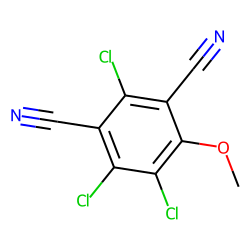 1,3-Benzenedicarbonitrile, 4-methoxy-2,5,6-trichloro-