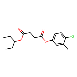 Succinic acid, 4-chloro-3-methylphenyl 3-pentyl ester