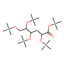 3-deoxy-xylo-hexonic acid, pentakis-TMS