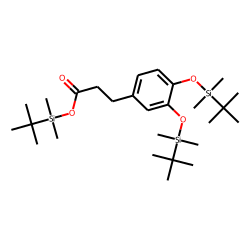 3,4-Dihydroxyhydrocinnamic acid, O,O-bis-(tert-butyldimethylsilyl)-, tert-butyldimethylsilyl ester