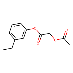 Acetoxyacetic acid, 3-ethylphenyl ester