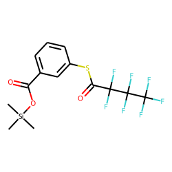Benzoic acid, 3-heptafluorobutyrylthio-, trimethylsilyl ester