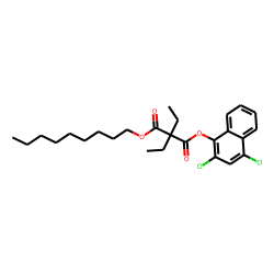 Diethylmalonic acid, 2,4-dichloronaphth-1-yl nonyl ester