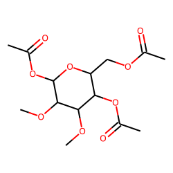 2,3-Dimethyl-1,4,6-triacetylglucoside (A)