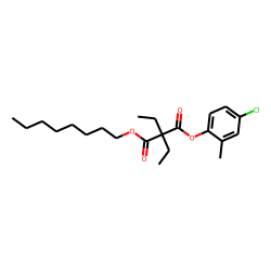 Diethylmalonic acid, 4-chloro-2-methylphenyl octyl ester