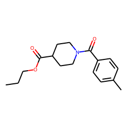 Isonipecotic acid, N-(4-methylbenzoyl)-, propyl ester