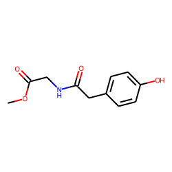 P-Hydroxyphenylacetylglycine, methyl ester