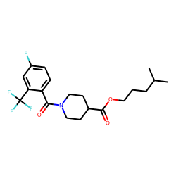 Isonipecotic acid, N-(4-fluoro-2-trifluoromethylbenzoyl)-, isohexyl ester
