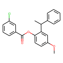 3-Chlorobenzoic acid, 2-(1-phenylethyl)-4-methoxyphenyl ester