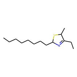 4-ethyl-5-methyl-2-octyl-3-thiazoline, cis