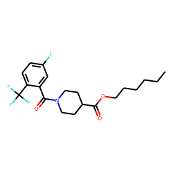 Isonipecotic acid, N-(3-fluoro-6-trifluoromethylbenzoyl)-, hexyl ester
