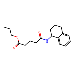 Glutaric acid, N-(1,2,3,4-tetrahydronaphth-1-yl)-, propyl ester