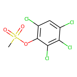 Methylsulfonic acid, 2,3,4,6-tetrachlorophenyl ester